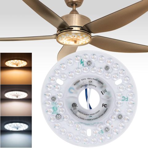 Lphumex Ceiling Fan Led Light Replacement 5In, 3000K/4000K/6000K ... throughout Outdoor Ceiling Fan With Led Light Kit